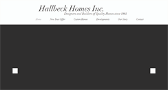 Desktop Screenshot of hallbeckhomes.com